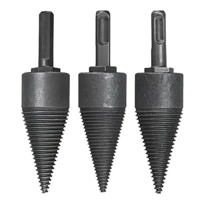 () 32mm Household Splitter Drill Bit L140mm Square Round Hex Shank Steel Kindling Firewood For H