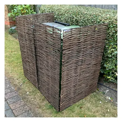 Trash Can Fence Wicker Privacy Fence