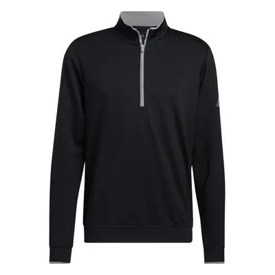 adidas Men's UPF Quarter Zip Pullover Black X-Large