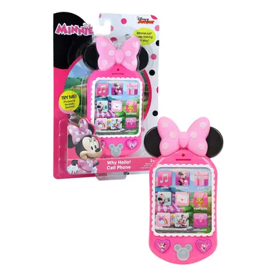 Minnie Bow-Tique Why Hello Pretend Play Cell Phone, Lights and Sounds, Kids Toys for Ages Up by 