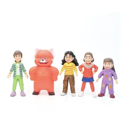 5Pcs/Set Turning Red Figure Dolls Kids Toy Birthday Gift Collectible