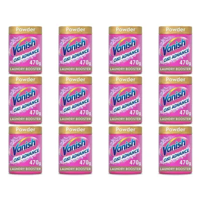 Vanish Oxi Action Powder Fabric Stain Remover Brighten Colour 470g(9895) (Pack of 12)