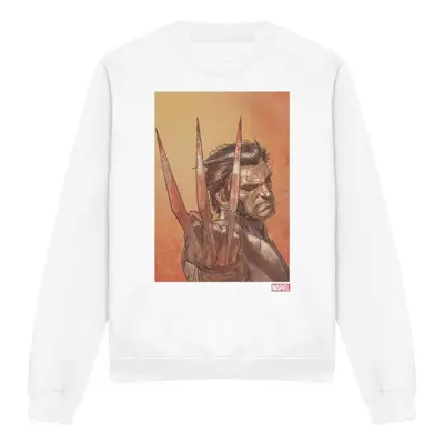 (XXL, White) Marvel Unisex Adult X-Men Ready Wolverine Sweatshirt