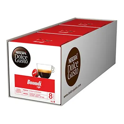 NescafÃ© Dolce Gusto Espresso Buondi, Pack of 3, x Capsules