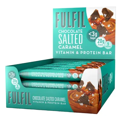 FULFIL Vitamin and Protein Bar (15 x 55g Bars) â Chocolate Salted Caramel Flavour â 20g High