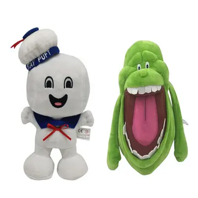 (2PCS/SET) Ghostbusters Slimer Plush Stuffed Doll Toy Figure