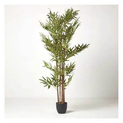 Homescapes Green 5ft Bamboo Tree Artificial Plant with Pot, cm