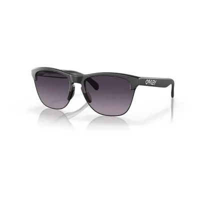 (Grey Gradient Lenses, Matte Black Frame) Oakley Frogskins Lite Sports Sunglasses Square Stylish