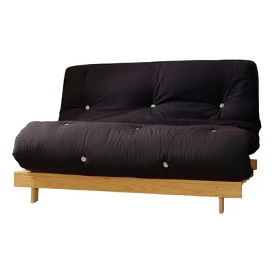 (Navy, Small Double) Comfy Living Albury Futon Sofa Bed