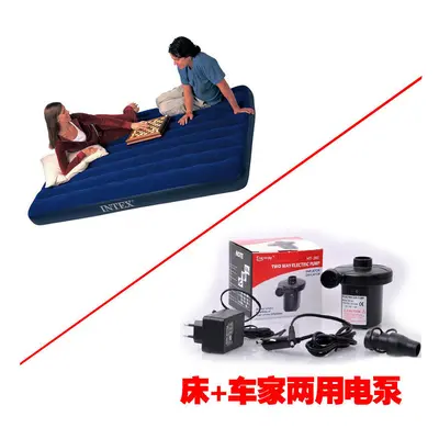 (Mattress+202 car home dual-purpose electric pump, (191 * 137cm wide)) INTEX Single Line Pull-Up