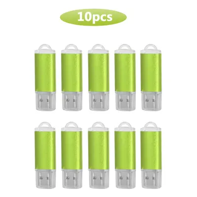 (128GB x10pcs, Green USB 2.0) 10PCS/lot Colour USB 2.0 USB Flash Drive 8GB 16GB 32GB 64GB USB St