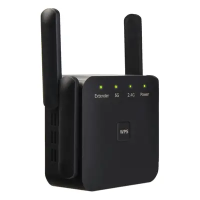 (EP-AC2958 Black) EDUP 1200Mbps WiFi Repeater Extender One Click WPS Dual Band Antennas Wireless