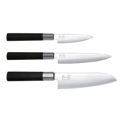 Kai Wasabi Black Stainless Steel Piece Kitchen Knife Set