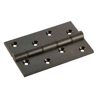 PAIR x x 4mm Brass Washered Butt Hinge Matt Bronze Internal Door