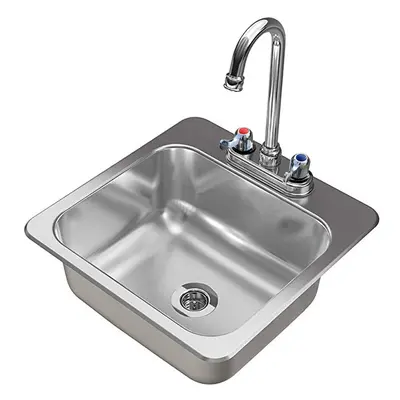 S11SQ Counter Top Sunk Inset Stainless Steel HAND WASH BASIN Sink