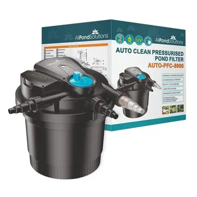 AllPondSolutions Auto Cleaning Pressurised Pond Filter AUTO-PFC-8000