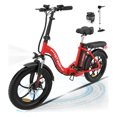 HITWAY BK6SL Electric Bike 20X3.0 E bike, 36V/13Ah Battery Electric Bicycles, 50-100KM, 250W Mot