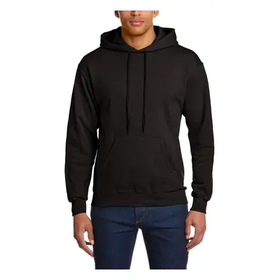 Fruit of the Loom Mens Hooded Pullover Sweatshirt Black Large Brand Size