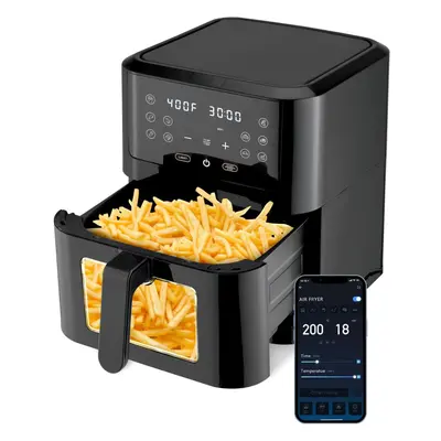 (9L Smart Air Fryer) Smart Air Fryer Oven 8L, APP controlled air fryer with cooking functions, v