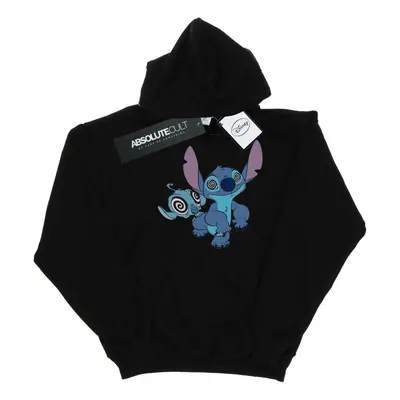 (L, Black) Disney Mens Lilo And Stitch Hypnotized Hoodie