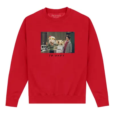 (L, Red) Friends Unisex Adult Turkey Head Monica Sweatshirt