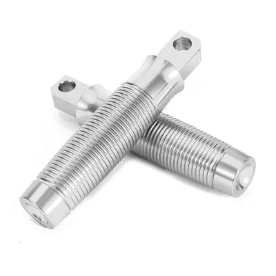 (Silver) CNC Foot Peg Foot Rests Foot Peg For Sportster Touring Dyna Cruiser