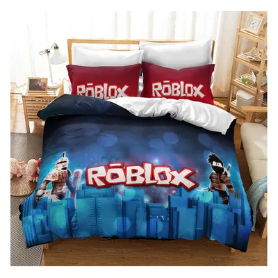 (Pattern 19, Single) ROBLOX Bedding Single Double Duvet Cover Cartoon