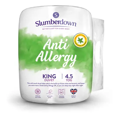 (4.5 Tog, King) Slumberdown Anti Allergy Duvet UK Made