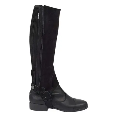 (Adults Medium, Black) Dublin Unisex Suede Half Chaps II