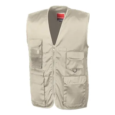 (XL, Camel) WORK-GUARD by Result Unisex Adult Adventure Safari Waistcoat