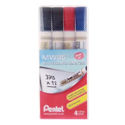 Pentel YMW85/4-MIX Whiteboard Marker - Multi-Colour