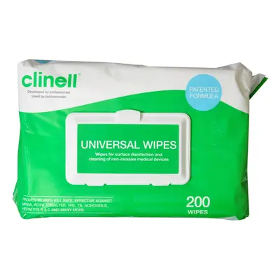 Clinell Universal Cleaning & Sanitising Wipes packs of wipes