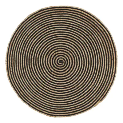 (120 cm) vidaXL Handmade Rug Jute with Spiral Design Living Room Floor Carpet Floor Mat