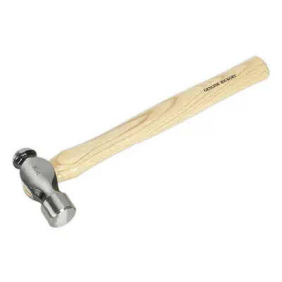 1.5lb Ball Pein Pin Hammer - Hickory Wooden Shaft - Drop Forged Steel Head