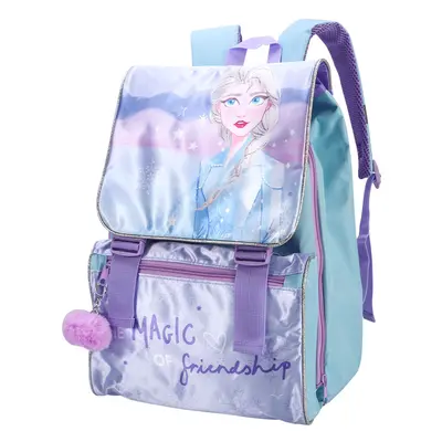 Frozen Large Backpack Flap Over Bag Waterproof Rucksack Children Elsa