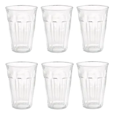 Duralex Picardie Glass Tumbler Tumblers 12.5fl oz Clear Glasses Set of