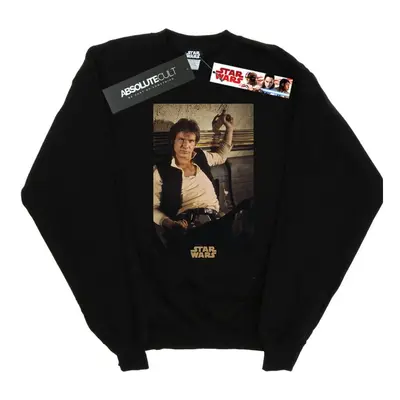 (3XL, Black) Star Wars Mens Han Solo Mos Eisley Sweatshirt