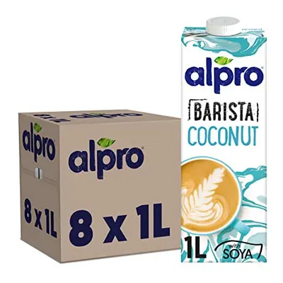 Alpro Barista Foamable Coconut Long Life Drink 1L| 100% Plant-Based| Vegan & Dairy Free | Pack o