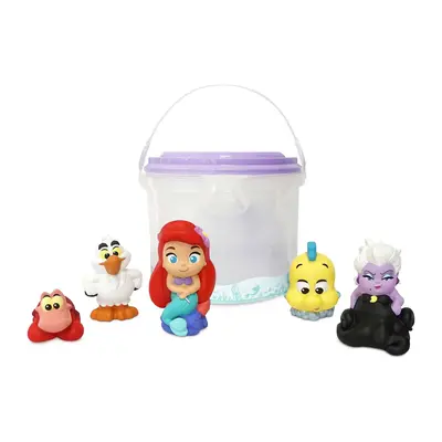 Disney Store Official Bath Toy Set for Kids, The Little Mermaid, Pc., Playset Includes Bucket wi