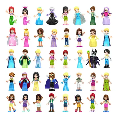 (Style A 40pcs) 41Pcs Friends Girls Mini Figures Building Blocks Toys Gift Fit Lego