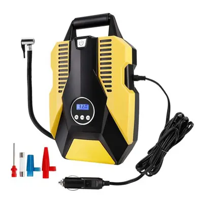 Digital Tire Inflator DC 12V 150PSI Air Compressor Pump Auto Shut Off with Emergency LED Flasher