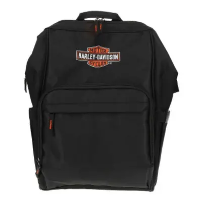 Harley-Davidson Embroidered Bar & Shield Diaper Canvas Backpack - Blac