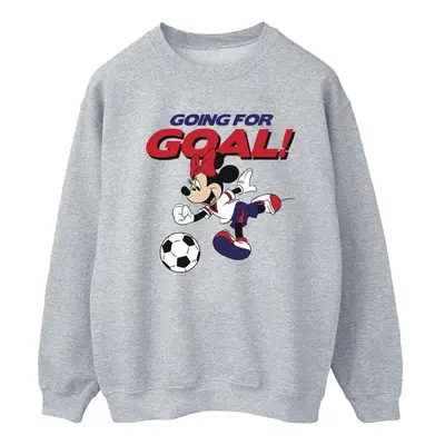 (XXL, Sports Grey) Disney Womens/Ladies Minnie Mouse Going For Goal Sweatshirt