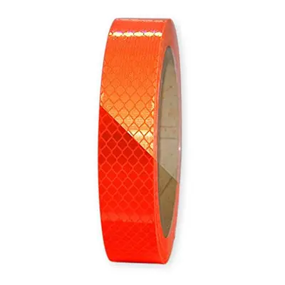 03150017-025-24 Reflektorband Reflective Tape, Fluoro-Orange, 25mm x 5m