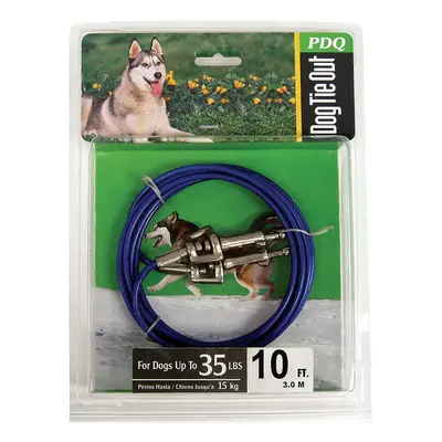 CABLE DOG TIE OUT 10'MED (Pack of 1)