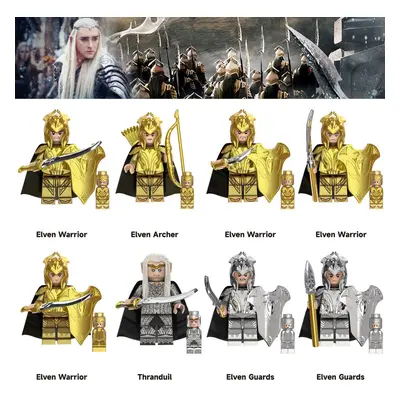 (8PCS Lord Of The Rings - I) 34PCS Lord Of The Rings Toy Action Mini Figures Fit Lego