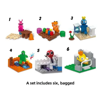 (Bagged) Friends Building Rainbow Blocks Toy Action Figure Kid Boys Girls Gift Birthday