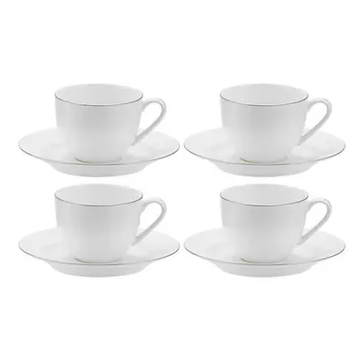 Royal Worcester Serendipity Platinum Set of Teacup & Saucers