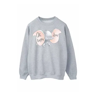 (S, Sports Grey) Disney Womens/Ladies Dumbo Happy Day Sweatshirt