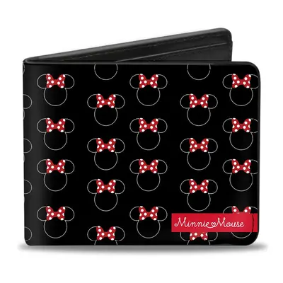 Minnie Mouse Icons Bi Fold Wallet